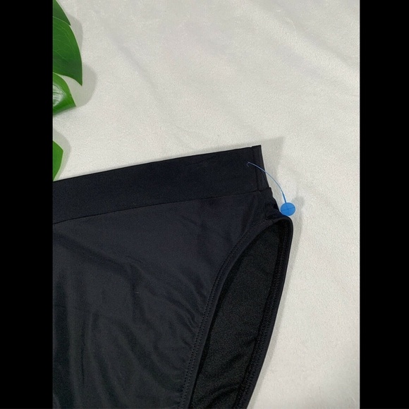 NEW $18 Xhilaration Black High Leg‎ High Waist Bikini Bottoms [ Small ] #3363 - Picture 5 of 11